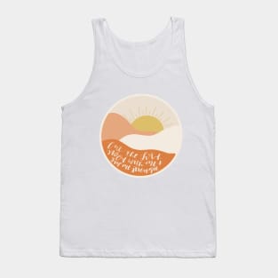 "but the lord stood with me and give me strength" boho valleys christian phrase Tank Top